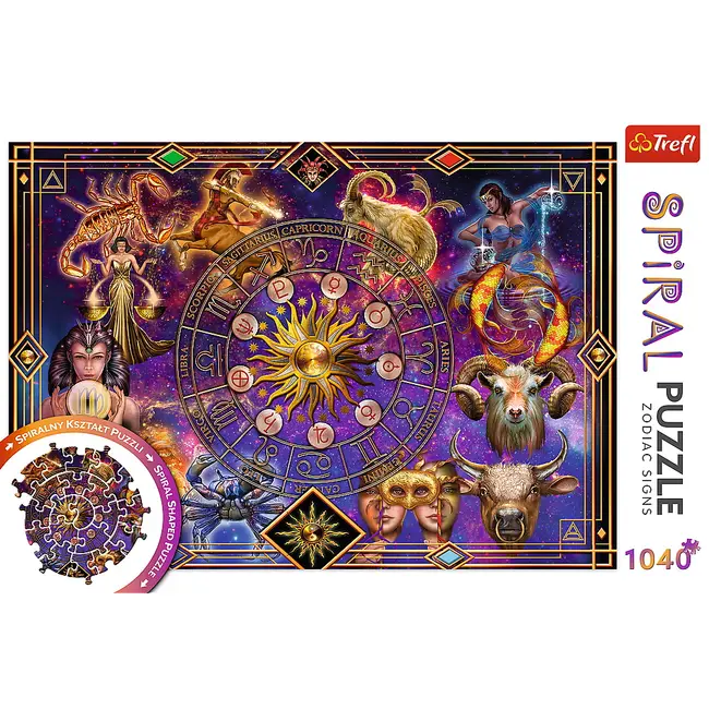PUZZLE TREFL SPIRAL 1040 PIESE SEMNE ZODIACALE VIV40015
