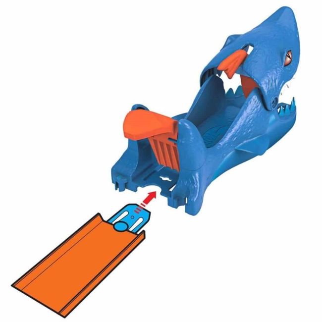 HOT WHEELS GAMA CITY SHARK LANSATOR VIVMTGVF41_GVF43