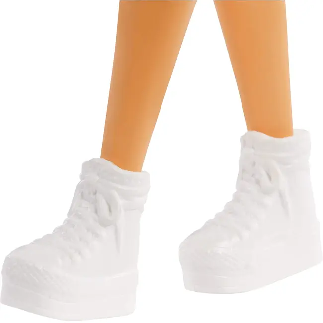PAPUSA BARBIE FASHIONISTA CU PARUL BLOND SI ROCHITA SPORT VIVMTFBR37_GRB51