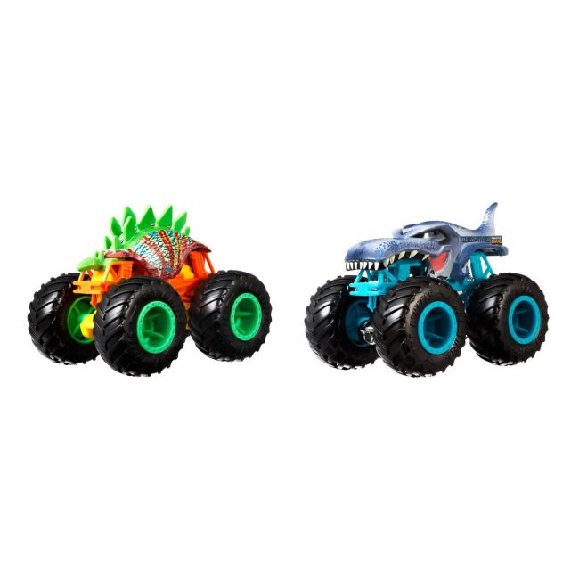 MONSTER TRUCK SET 2 MASINI SCARA 1 LA 64 MOTOSAURUS SI MEGA WREX VIVMTFYJ64_GLC86