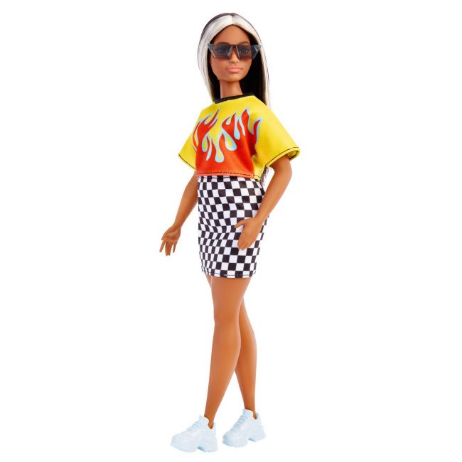 PAPUSA BARBIE FASHIONISTA BRUNETA CU SUVITE BLONDE VIVMTFBR37_HBV13