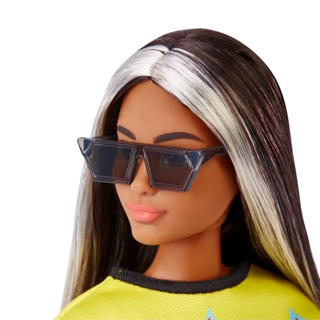 PAPUSA BARBIE FASHIONISTA BRUNETA CU SUVITE BLONDE VIVMTFBR37_HBV13