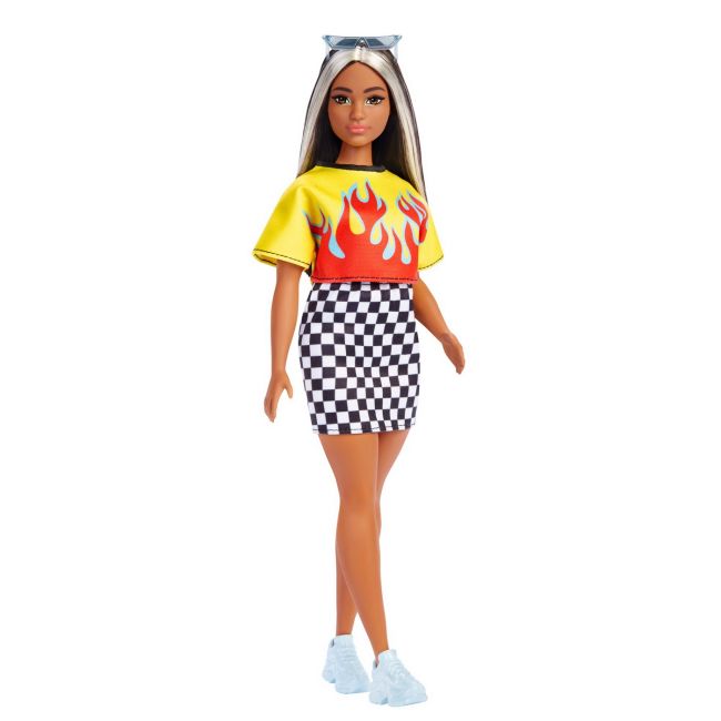PAPUSA BARBIE FASHIONISTA BRUNETA CU SUVITE BLONDE VIVMTFBR37_HBV13
