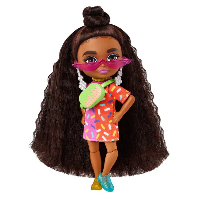 BARBIE PAPUSA BARBIE EXTRA MINI BRUNETA VIVMTHGP62_HGP63