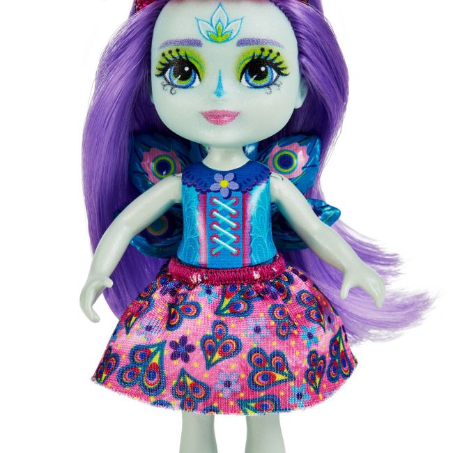 ENCHANTIMALS SET PAPUSI SURORI SI ANIMALUTELE LOR PATTER PEACOCK  & FLAP SI PIERA PEACOCK & FEATHER VIVMTHCF79_HCF83