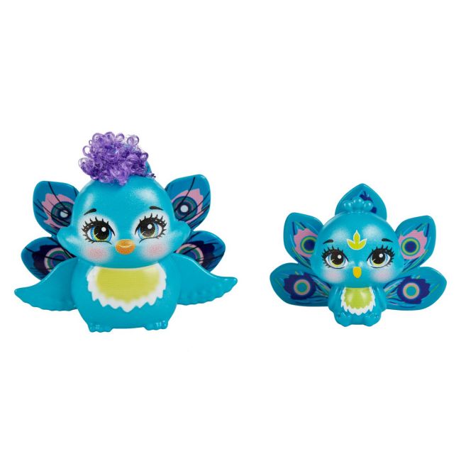 ENCHANTIMALS SET PAPUSI SURORI SI ANIMALUTELE LOR PATTER PEACOCK  & FLAP SI PIERA PEACOCK & FEATHER VIVMTHCF79_HCF83
