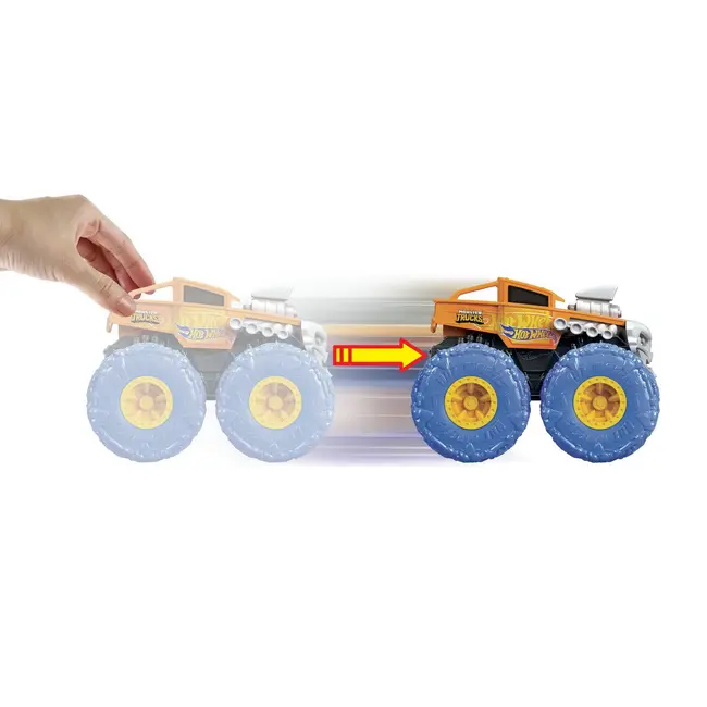 HOT WHEELS MONSTER TRUCK MASINUTA TWISTER TREDZ BONE SHAKER PORTOCALIU SCARA 1:43 VIVMTGVK37_GVK45
