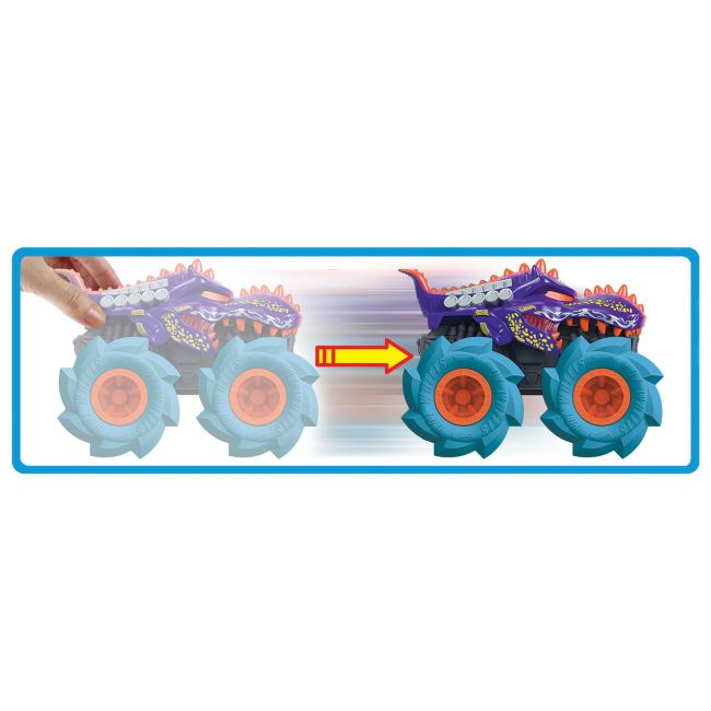 HOT WHEELS MONSTER TRUCK MASINUTA TWISTER TREDZ MEGA WREX ALBASTRU SCARA 1:43 VIVMTGVK37_GVK39