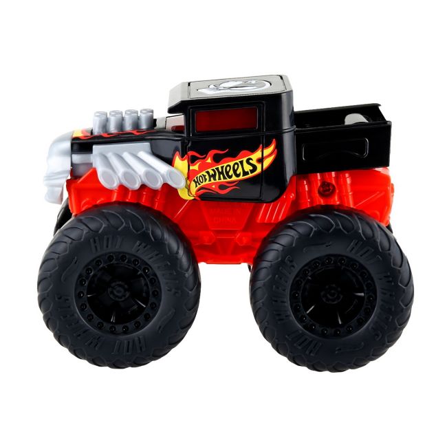 HOT WHEELS MONSTER TRUCK ROARIN WRECKERS BONE SHAKER CU FUNCTII SI SUNETE SCARA  1:43 VIVMTHDX60_HDX61