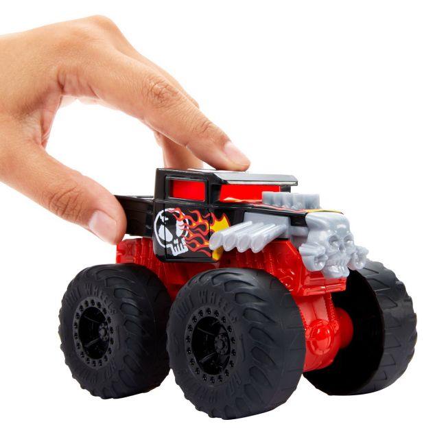 HOT WHEELS MONSTER TRUCK ROARIN WRECKERS BONE SHAKER CU FUNCTII SI SUNETE SCARA  1:43 VIVMTHDX60_HDX61