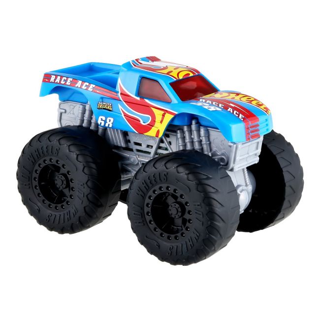 HOT WHEELS MONSTER TRUCK ROARIN WRECKERS RACE ACE CU FUNCTII SI SUNETE SCARA  1:43 VIVMTHDX60_HDX63