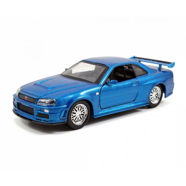 SET MASINUTE METALICE FAST & FURIOUS BRIAN'S NISSAN SKYLINE GT-R(BNR34) SCARA 1 LA 32 VIV253204004