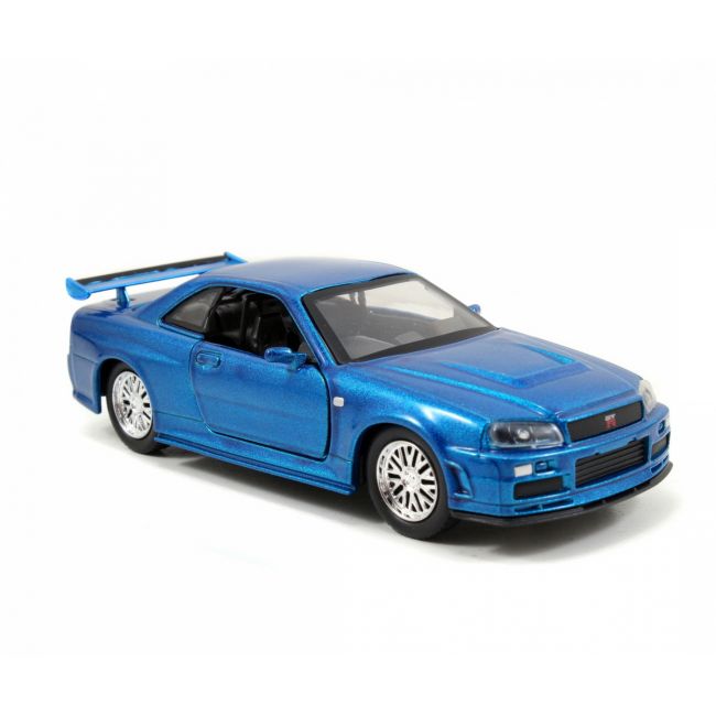 SET MASINUTE METALICE FAST & FURIOUS BRIAN'S NISSAN SKYLINE GT-R(BNR34) SCARA 1 LA 32 VIV253204004