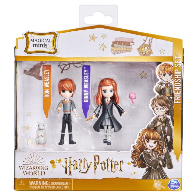 HARRY POTTER WIZARDING WORLD MAGICAL MINIS SET 2 FIGURINE RON SI GINNY WEASLEY VIV6061834