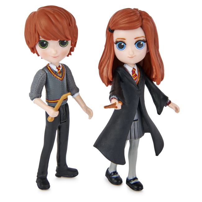 HARRY POTTER WIZARDING WORLD MAGICAL MINIS SET 2 FIGURINE RON SI GINNY WEASLEY VIV6061834