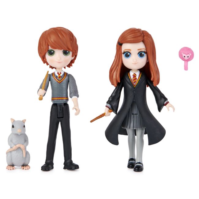 HARRY POTTER WIZARDING WORLD MAGICAL MINIS SET 2 FIGURINE RON SI GINNY WEASLEY VIV6061834