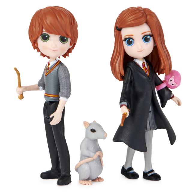 HARRY POTTER WIZARDING WORLD MAGICAL MINIS SET 2 FIGURINE RON SI GINNY WEASLEY VIV6061834