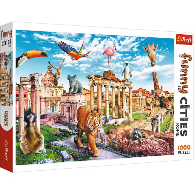 PUZZLE 1000 ORASE AMUZANTE ROMA SALBATICA VIV10600