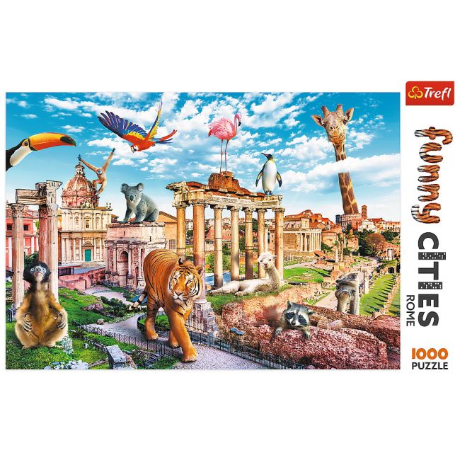 PUZZLE 1000 ORASE AMUZANTE ROMA SALBATICA VIV10600