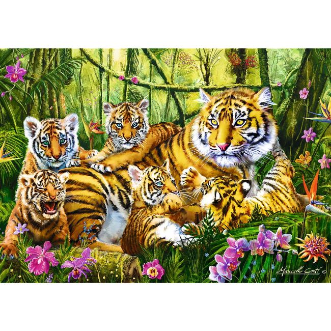 PUZZLE TREFL 500 FAMILIE DE TIGRI VIV37350