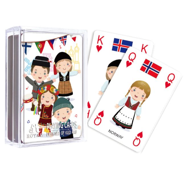 CARTI DE JOC ROYAL DIN PLASTIC EDUCATIVE 3IN1 INVATA DESPRE TARILE EUROPEI VIVREA031S113-D-337AX