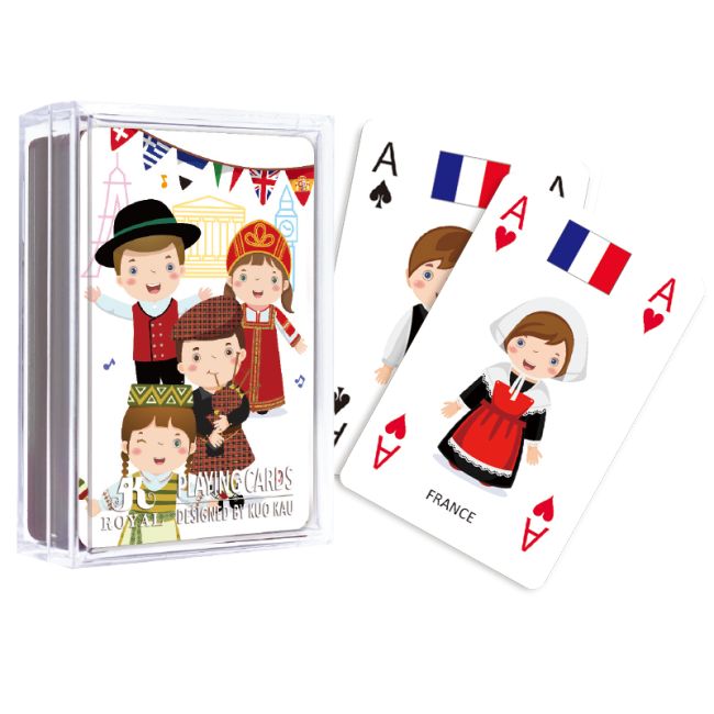 CARTI DE JOC ROYAL DIN PLASTIC EDUCATIVE 3IN1 INVATA DESPRE TARILE EUROPEI VIVREA031S113-D-337AX