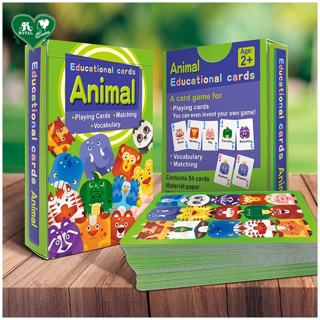 CARTI DE JOC ROYAL EDUCATIVE CU ANIMALE VIVREH305K000-E-224AX