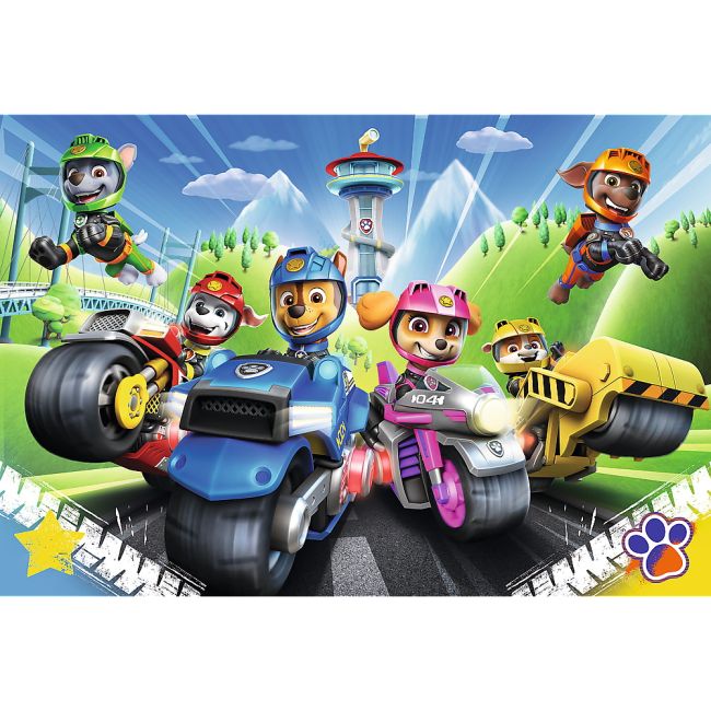 PUZZLE TREFL 100 PIESE PATRULA CATELUSILOR CATELUSII PE MOTOCICLETE VIV16430