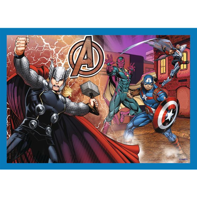 PUZZLE TREFL 4IN1 AVENGERS - RAZBUNATORII CURAJOSI VIV34386