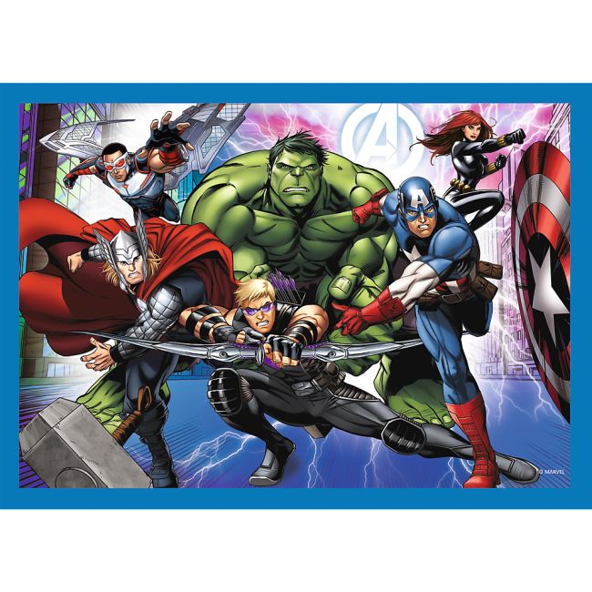 PUZZLE TREFL 4IN1 AVENGERS - RAZBUNATORII CURAJOSI VIV34386