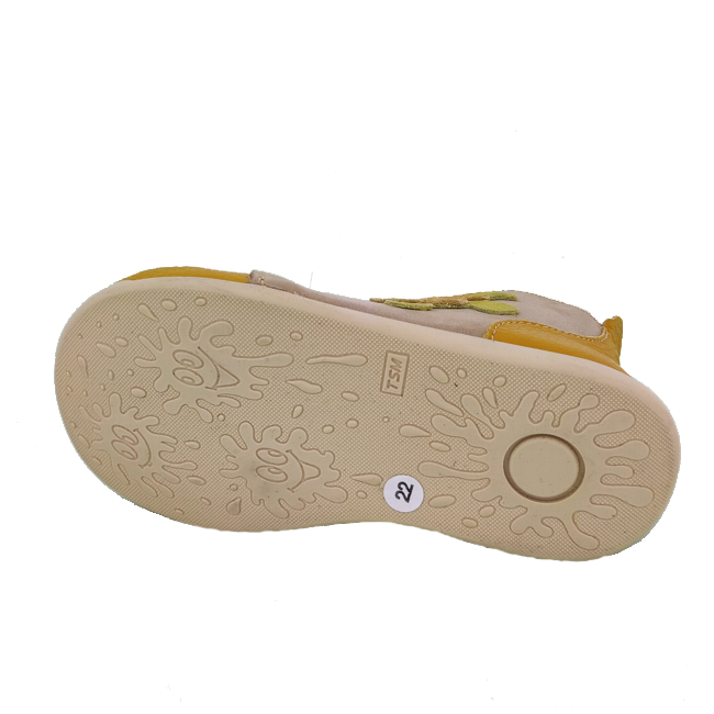 Ghetute neimblanite BabyFox Flipper Galben Mustar cu Gri FOX9702