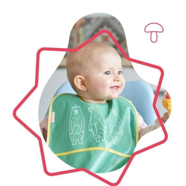 Badabulle - set 2 bavetici cu animalute  bbbb007023