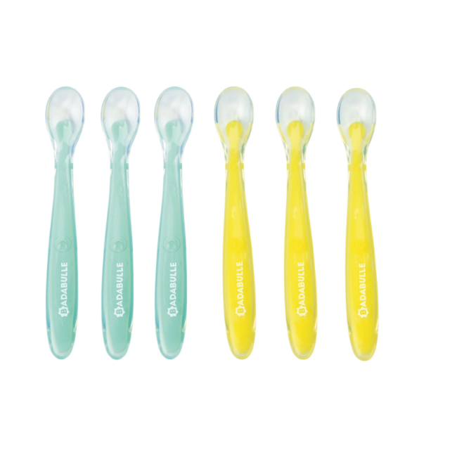 Badabulle - set 6 lingurite colorate flexibile bbbb005418