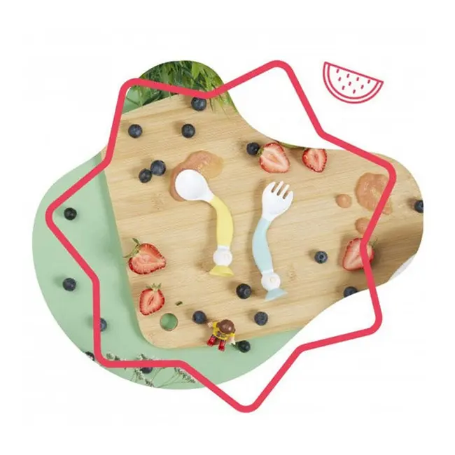 Badabulle - set lingurita si furculita flexibile bbbb005416