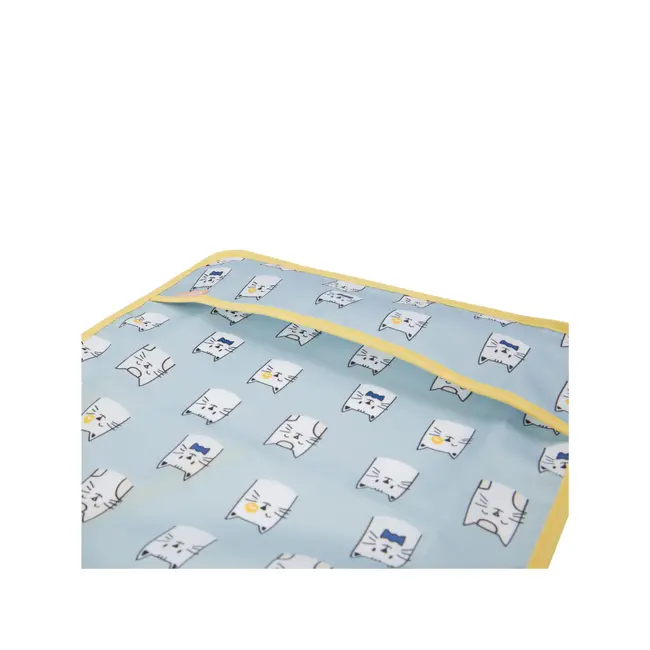 Badabullle - bavetica cu maneci, albastra cu pisicute bbbb007025