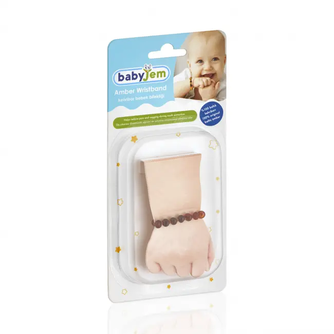 Bratara din chihlimbar pentru bebelusi BabyJem (Culoare: Mixt) JEMbj_5885