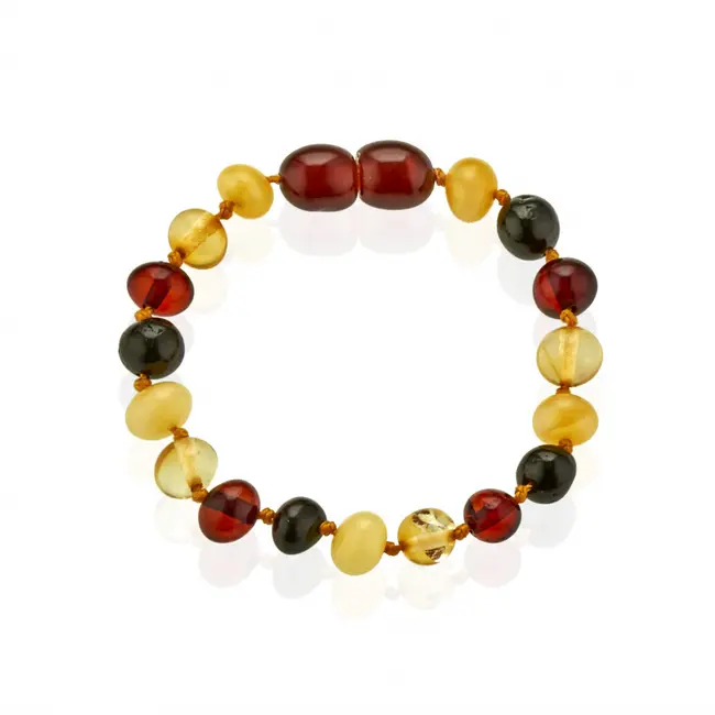 Bratara din chihlimbar pentru bebelusi BabyJem (Culoare: Mixt) JEMbj_5885