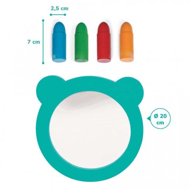 LUDI Oglinda si creioane de apa Aquacolor DNBLUD40073