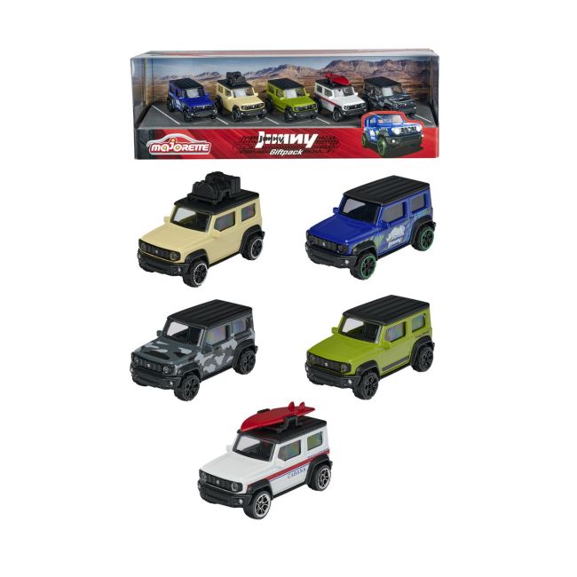 MAJORETTE SET 5 MASINI DIN METAL SUZUKI JIMNY 7.5CM VIV212053177