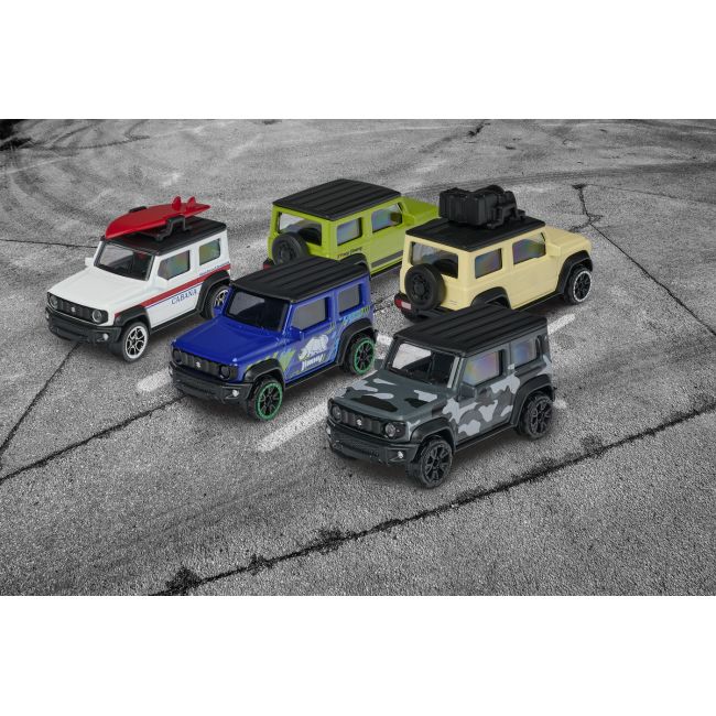 MAJORETTE SET 5 MASINI DIN METAL SUZUKI JIMNY 7.5CM VIV212053177
