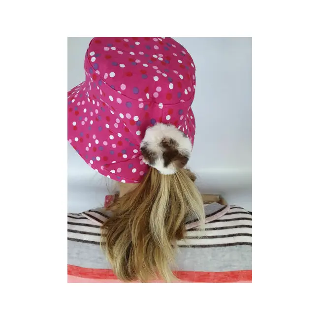 Palarie pentru fetițe Pink Confetti din bumbac, ajustabila, 58 cm (peste 8 ani) KDEPAL33RZB58C