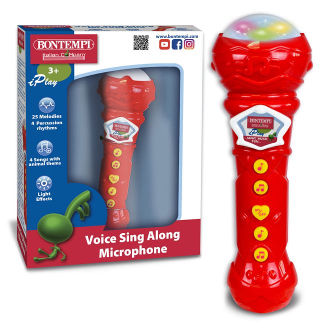 BONTEMPI MICROFON KARAOKE CU EFECTE LUMINOASE VIVBon41-2010