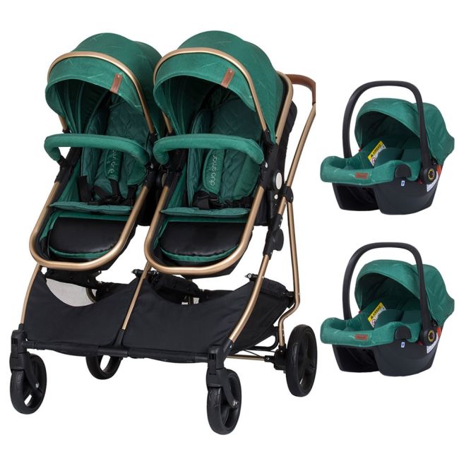 Carucior gemeni chipolino duo smart 3 in 1 avocado hubst-kbds02204av
