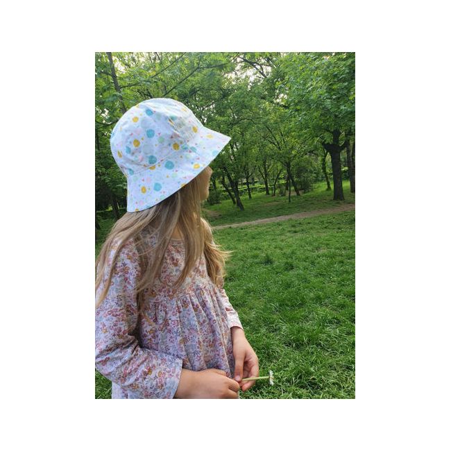 Palarie citrus pentru fetite, din bumbac, 50 cm (1-3 ani) KDEPAL00CC50