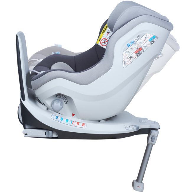 Scaun auto Rear Facing rotativ Tiago 0-18 kg gri KidsCare SUPKC_tiago_gri