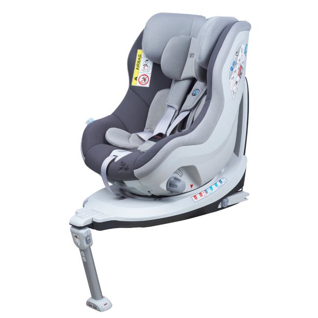 Scaun auto Rear Facing rotativ Tiago 0-18 kg gri KidsCare SUPKC_tiago_gri