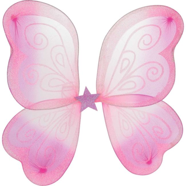 Costum Zana cu Fustita, Aripioare si Bagheta Magica Princess Friends Toi-Toys TT12146A BBJTT12146A_Roz