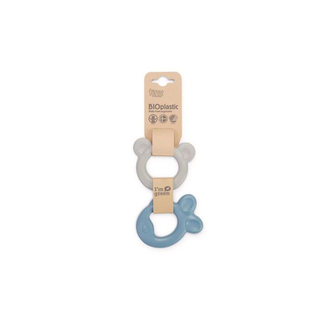Inel de dentitie Tiny Bio plastic urs-pestisor 2buc. KRS230497_6014