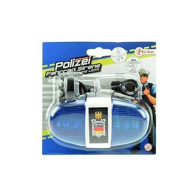 Lumina si sirena pentru bicicleta Politie Toi-Toys TT55008A BBJTT55008A_Albastru