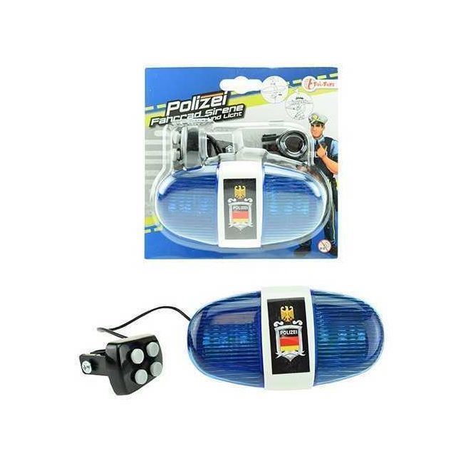 Lumina si sirena pentru bicicleta Politie Toi-Toys TT55008A BBJTT55008A_Albastru